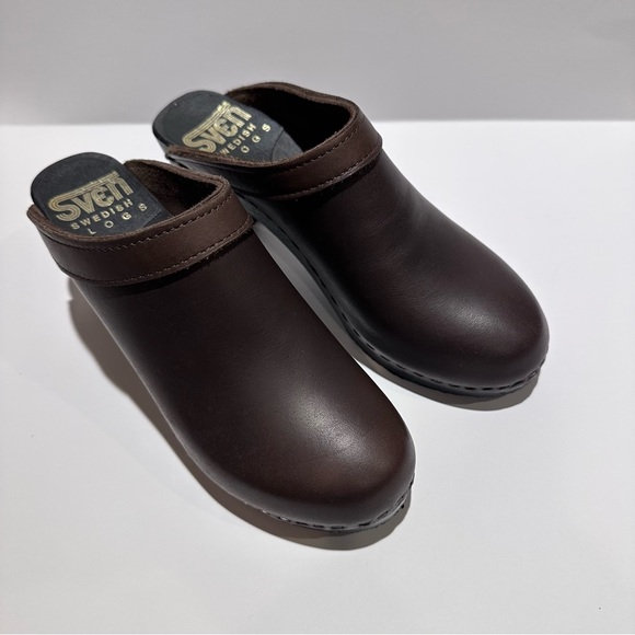 Sven Swedish Open Clog In Dark Brown - Picture 3 of 7